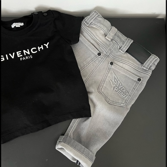 Authentic Givenchy Baby Jeans Gray 6 Months - Picture 3 of 8